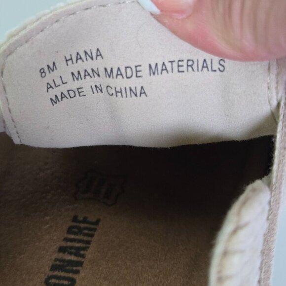 Cushionaire Hana Cork Footbed Clog Beige Corduroy Size 8M - Picture 10 of 10